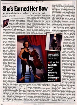 Nina Kotova: Time Magazine 1999