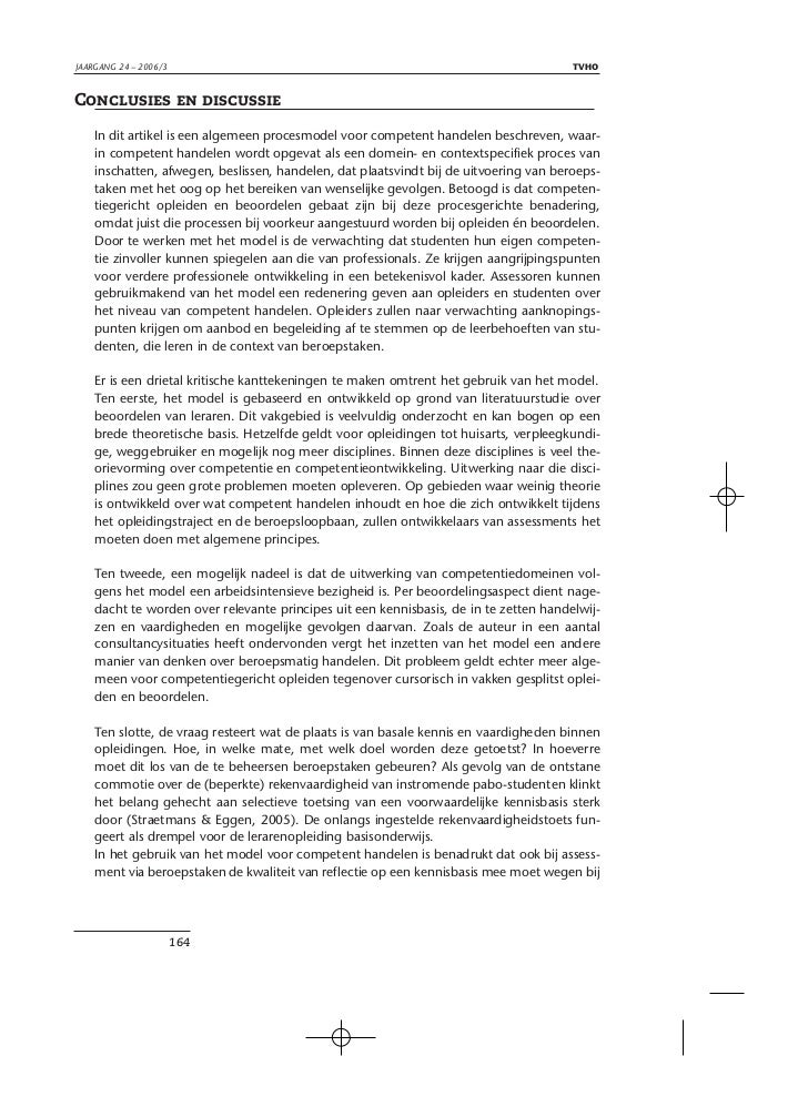 Een procesmodel voor de beoordeling van competent handelen