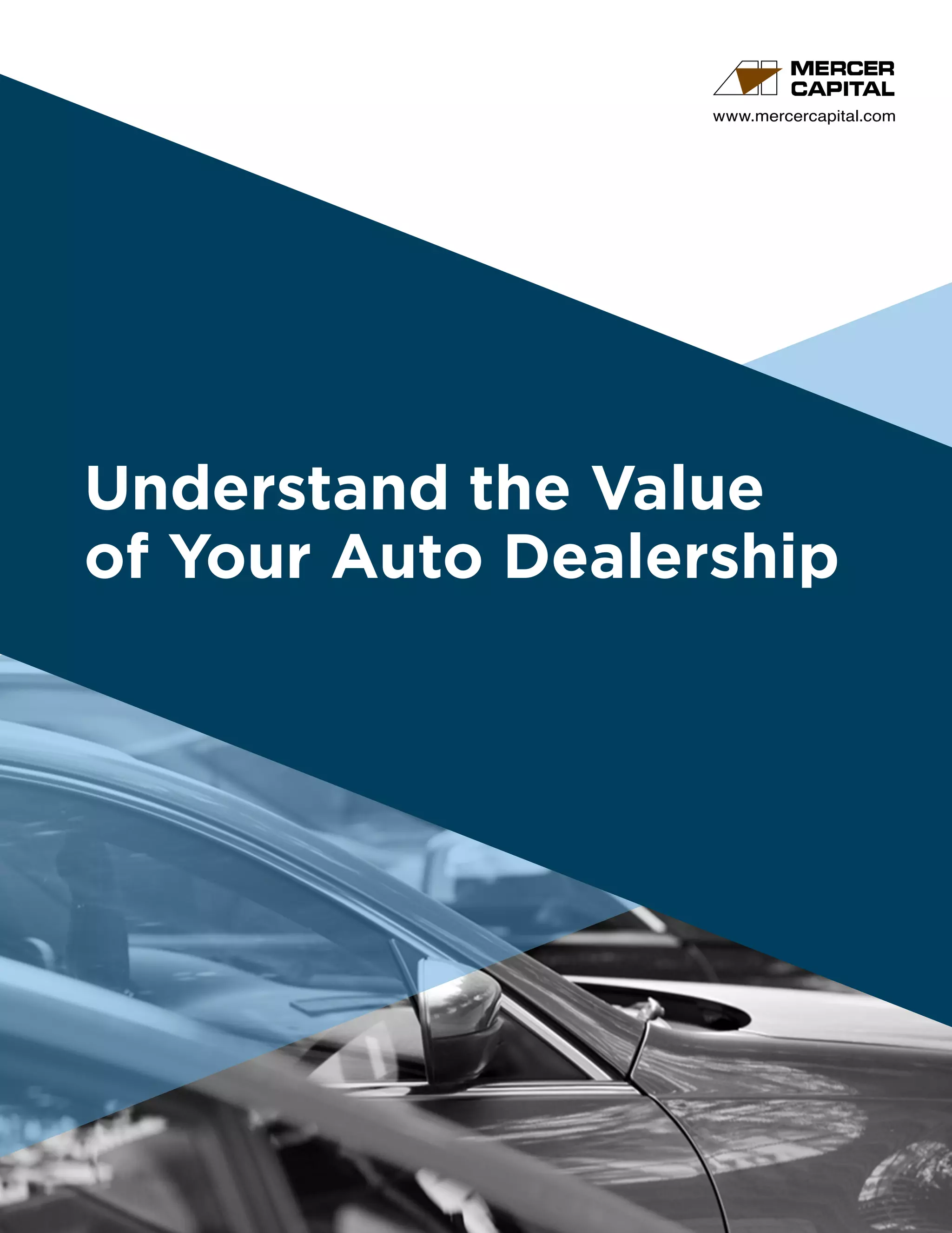 Mercer Capital's Understand the Value of Your Auto Dealership (2020) PDF