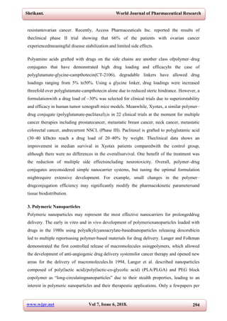 Gold Nano Particles Of Cancer Treatment: A Review | PDF