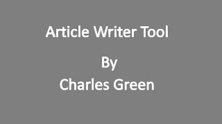 Article Writer Tool-Best Online Writers Tool