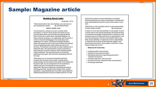 Jens Martensson 25
Sample: Magazine article
 