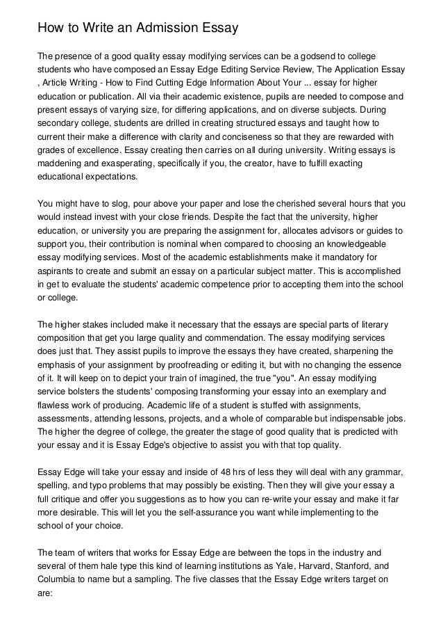 Academic Editing Services