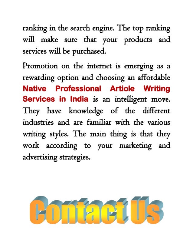 How To Get Top Rankings Through Reputable Article Writing Company?