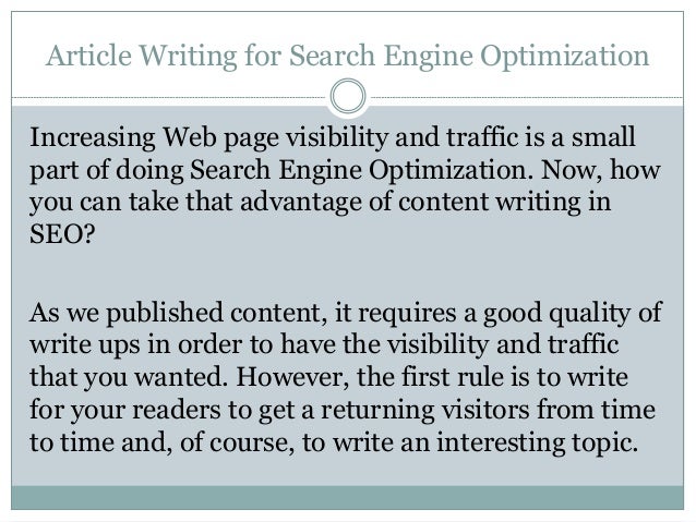 Search Engine Optimization Articles article writing for search engine optimization Search Engine Optimization Articles article writing for search engine optimization