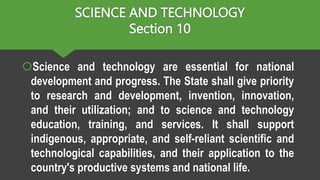 Science Technology Country Article_XIV_-_EDUCATION,_SCIENCE_AND_TECHNOLOGY.pptx