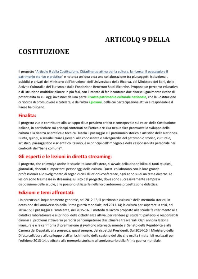 Articolo 9 della costituzione PPT articolo-9-della-costituzione-ppt
