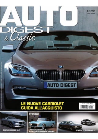 Articolo Auto Digest &amp; Classic N°63 Anno Ix Mensile 2011