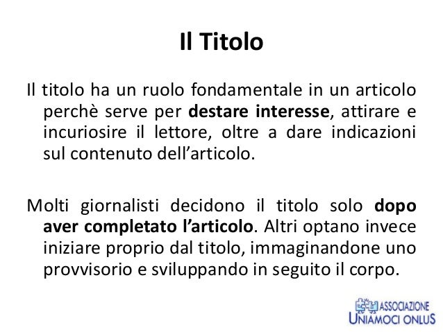 Come scrivere un articolo di giornale