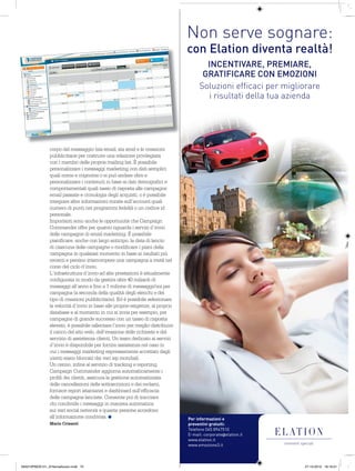 Articolo Promotion Magazine Sebastiano Cappa Emailvision Italy