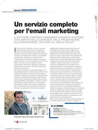 Articolo Promotion Magazine Sebastiano Cappa Emailvision Italy 2a parte