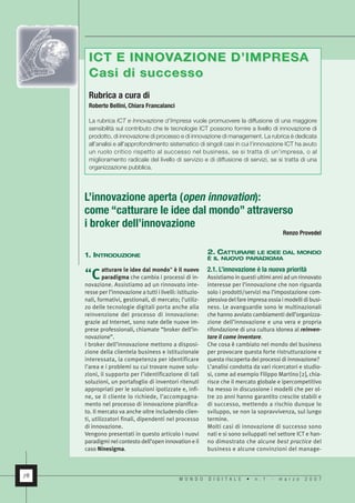 Articolo Pubblicato Rp 2007 Open Innovation