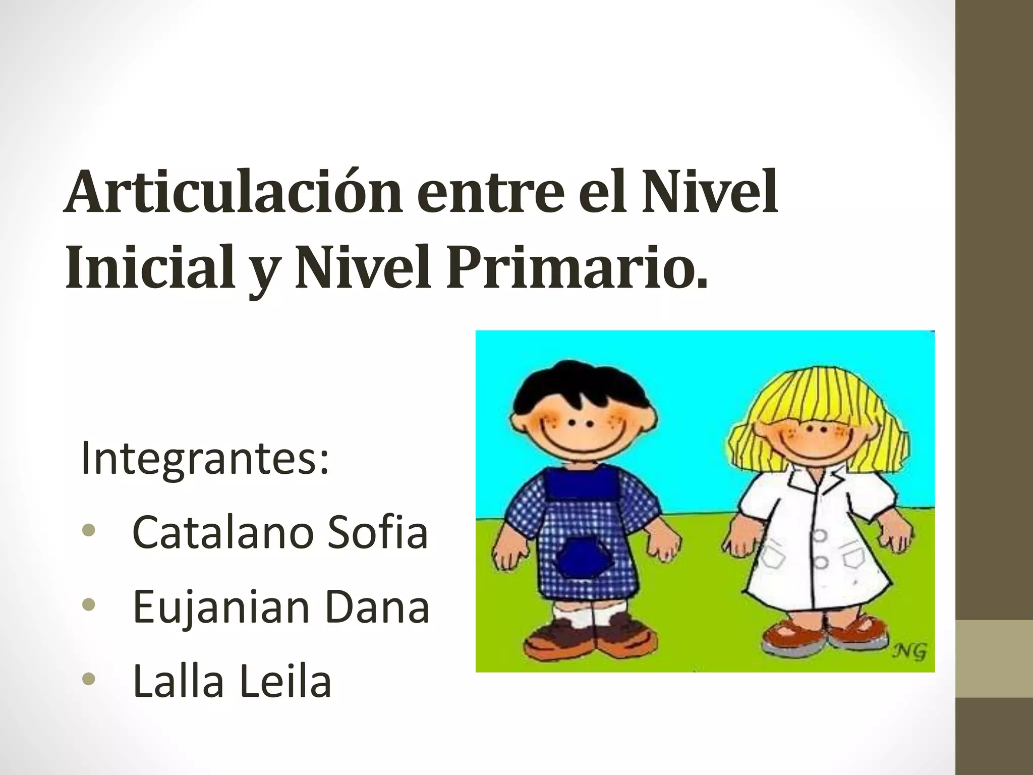 Articulación Nivel Inicial Primario | PPT