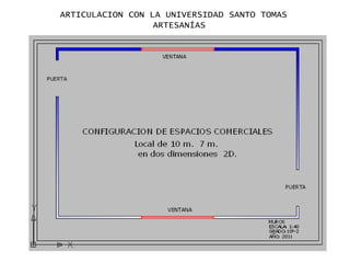 ARTICULACION CON LA UNIVERSIDAD SANTO TOMAS
                  ARTESANÍAS
 