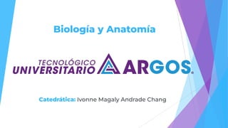 Biología y Anatomía
Catedrática: Ivonne Magaly Andrade Chang
 