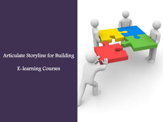 Articulate Storyline for Building
E-learning Courses
 