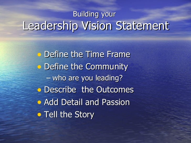 Examples Of A Leadership Vision – RCBE