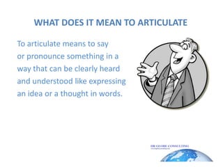 Articulation Skills PPT