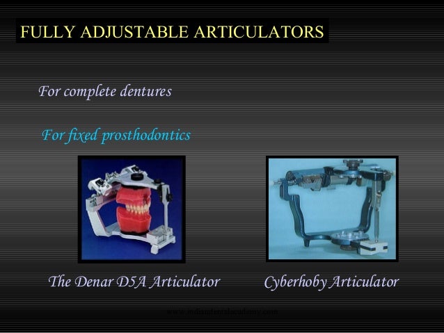 Straight Line Articulator : Articulators cosmetic dentistry training