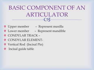 Condylar Rods Articulators | PPTX