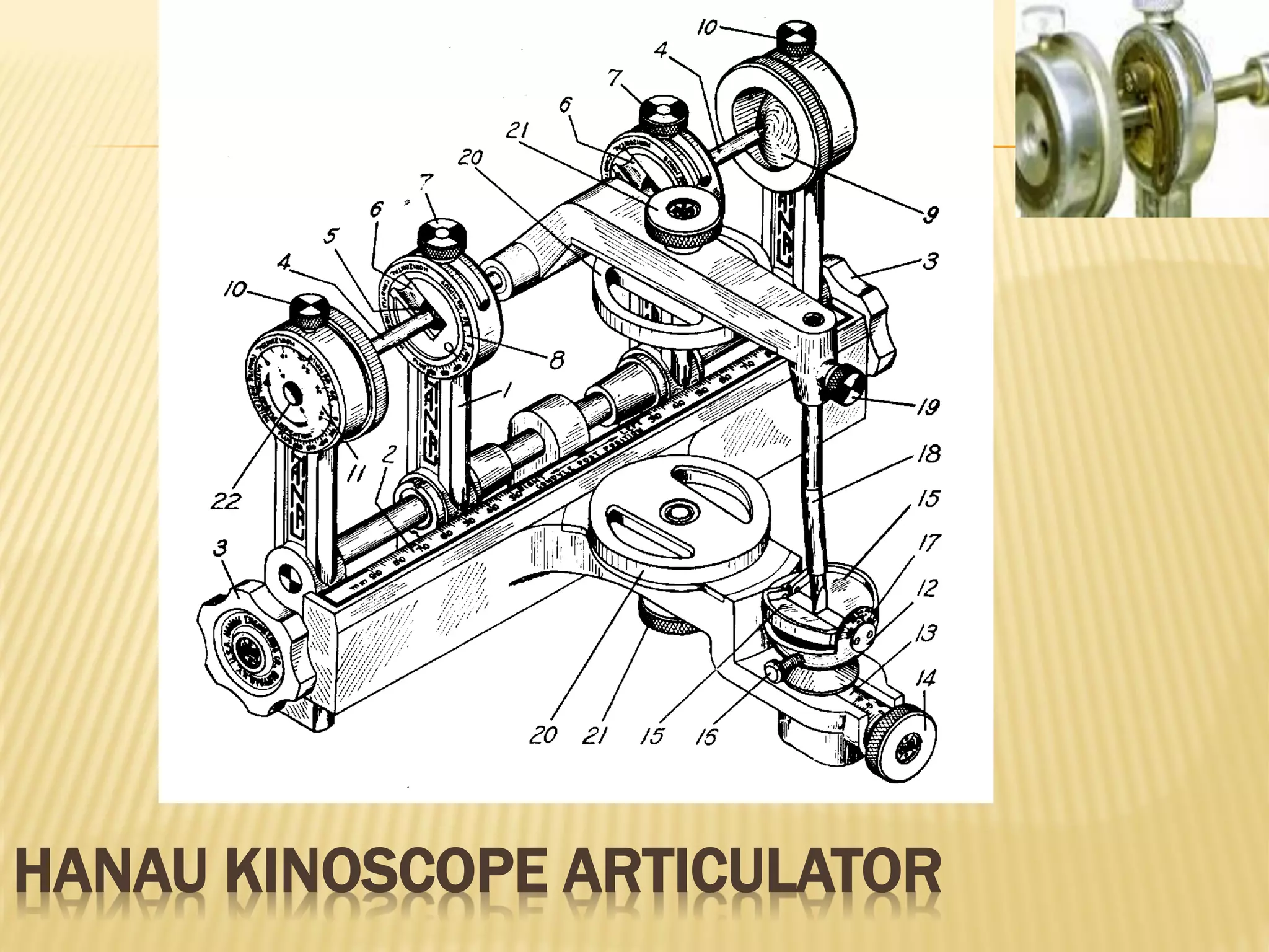 HANAU KINOSCOPE ARTICULATOR
 