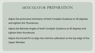 articulators about semi adjustable haunau wide view articulators | PPTX