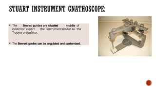 Bennett Instrument Device simulating jaw movements for bite | PPTX