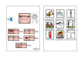 -x
ax ex
ix ox
ux
excavadora
experimento
explorador
excursión exprés expulsión
exprimidor
extintor explosión
 