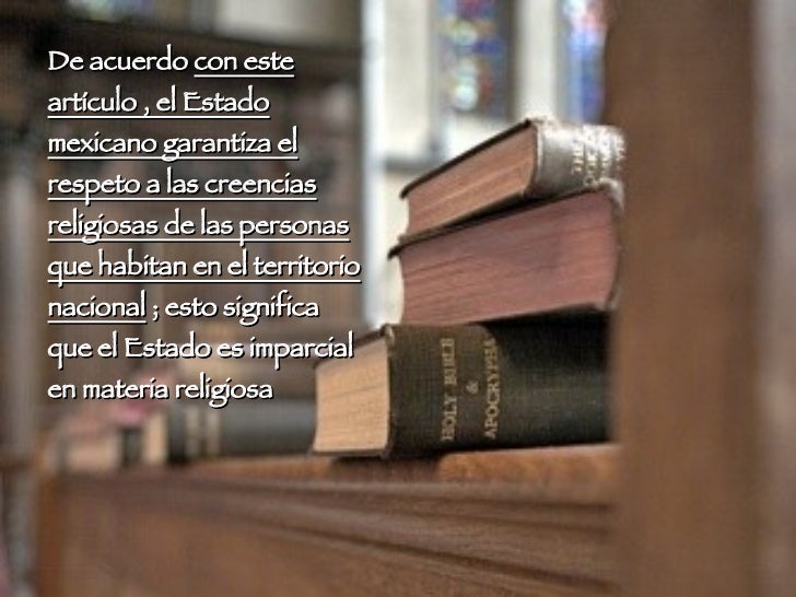 Articulo 24° Y La Libertad de Creencias