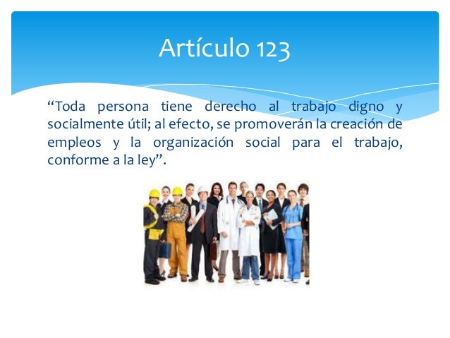 Resultado de imagen para articulo 123 dela constitucion