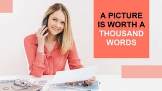 A PICTURE
IS WORTH A
THOUSAND
WORDS
 