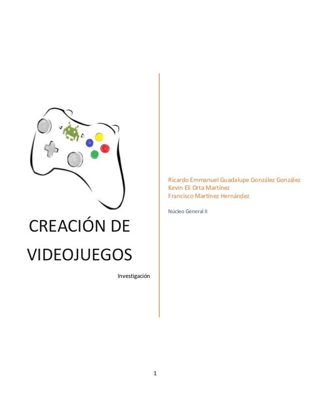 Articulo de investigación. Creacion de videojuegos