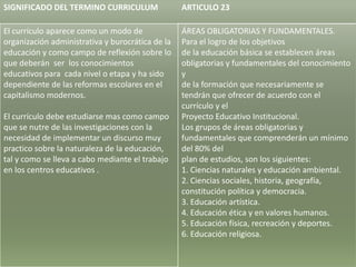 Articulo 23 Y Termino Curriculum