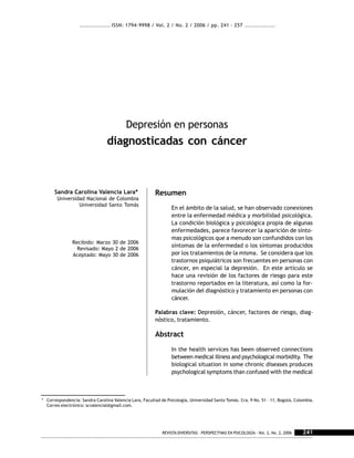 ................. ISSN: 1794-9998 / Vol. 2 / No. 2 / 2006 / pp. 241 - 257 .................
.................................