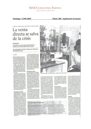 Domingo, 13/09/2009   Diario ABC. Suplemento Economía
 