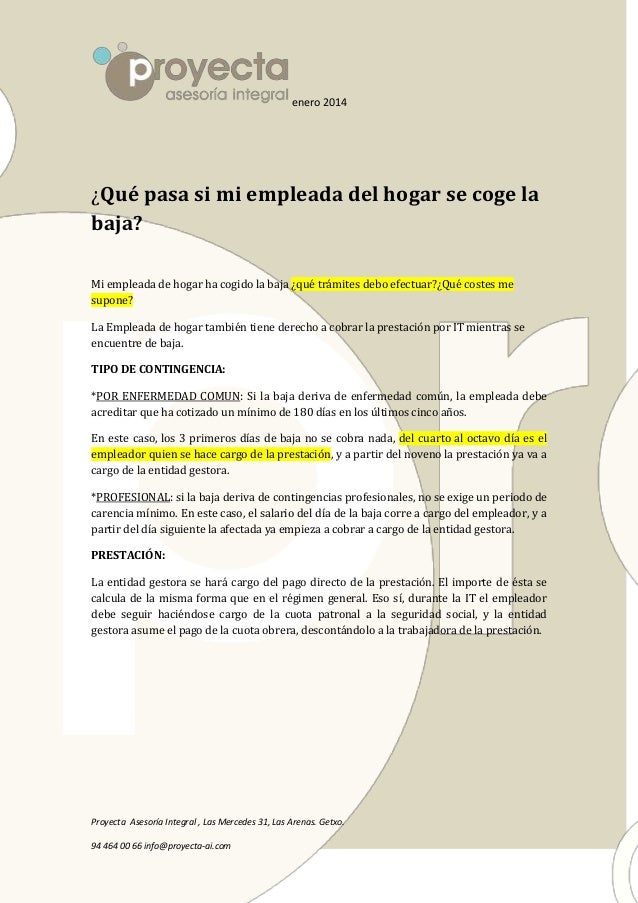 Tiene Que Firmar La Baja La Empleada De Hogar