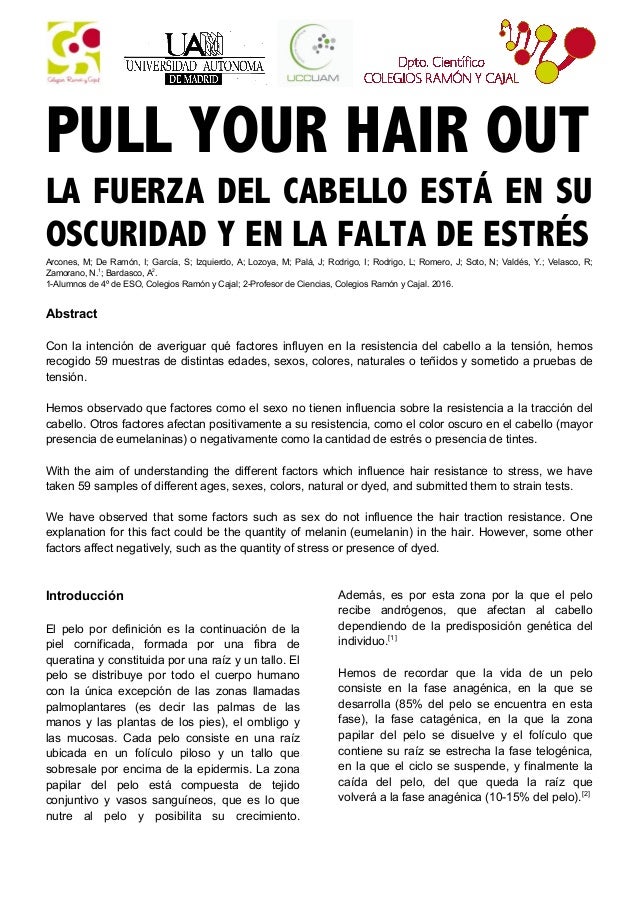 PULL YOUR HAIR OUT LA FUERZA DEL CABELLO ESTÁ EN SU OSCURIDAD Y EN L…