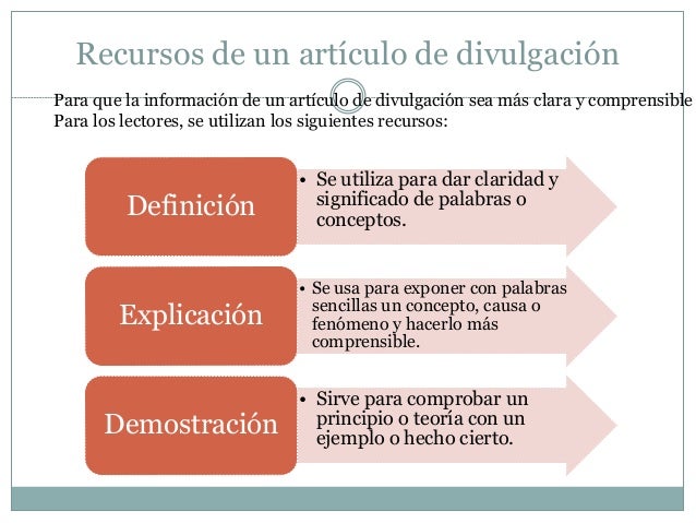Artículo de divulgación científica