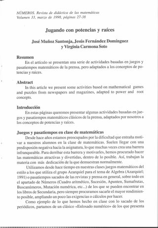 ARTICULO DE JUEGOS DE MATEMATGICAS -POTENCIAS Y RAICES.pdf