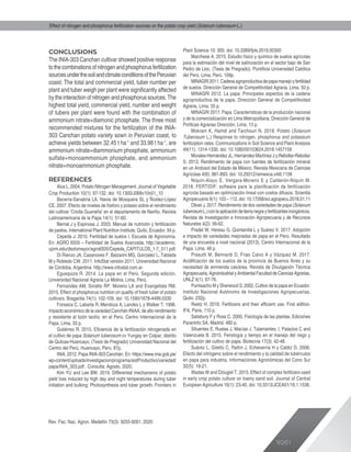 Effect of nitrogen and phosphorus fertilization sources on the potato ...