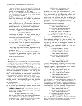 LDAP Injection Techniques | PDF