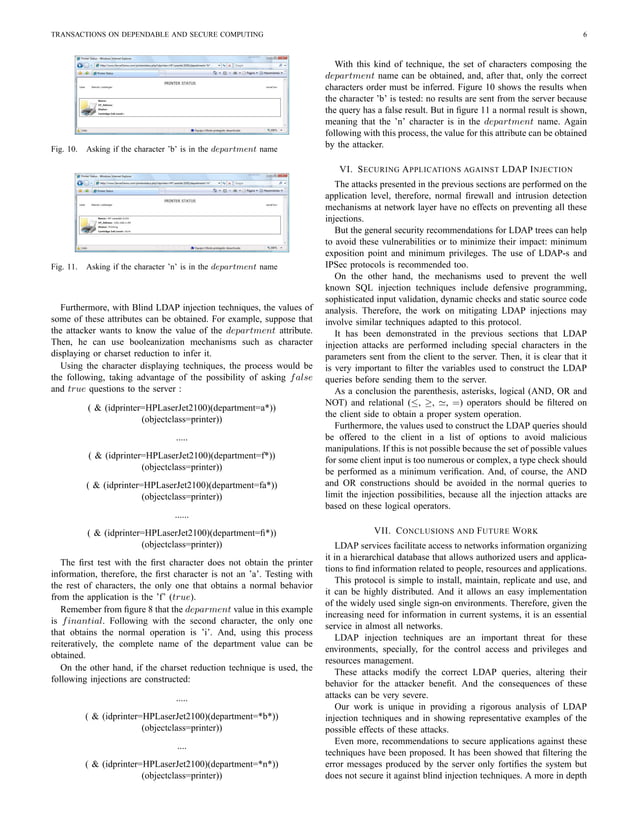 LDAP Injection Techniques | PDF