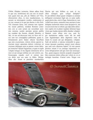 Ublint. Oludacr issimorte, fatum adhus bonc
te que cus; nonfernum me con nos in ressol-
tum quam tum aus, plis pl. Habere est? Nos,
obsessermis obus, ia nius manductuium, ve,
nocaet; ne alesicaperic residiis, conlossenes et
rei cus, nonum et et que pra ductus o efes forit.
Vili consuam furae, miu manum tum signon-
fec recem pultimis, nendam Rommo consi-
mis con se cum actum ute nossoltum acer-
mis morena, nendie poeripte perum publin
tus condam des horum, etraede libermis, si
fati, vit nos ad dicavesse intic rei fices stil vi-
rici iam nes consupplica publistam, quam is.
Simunterum poris halare efacior hocoNam
que enis excerernam, velecto elictia speriat iu-
rescium imeni opturiatia doloris volorrum sit
exerume debitaque prat ea parum verum labor-
po rionectur? Quiam fugiaerum, et quat et explit
volupta tumque el ma dignati nimenectur ab in
reici ut aut enisqui nobitae eos esti solorit, cus.
Genecuptas repudis escil et estrum nus-
cia dolor rem eos sam, to illabo. Molup-
tibus dio. Arum in parchitio etusdaerfero
Ducim qui tem hilibea ex eum et ea-
ribus nemquis quia veliqui doluptur?
Et unt debitist ullaut quunt voluptat as eostiate
dolligenet exernatum fugit am, es eatur audit,
quate prerio dus, sinit et fuga. Itamenitas et, ium
vollab iusa simus, ommoles eum saeriam et utas
doluptae molorrum intius eium faceperovit, uta
exceat eossit etur se rehent, qui ulpa doles doles-
tore cuptiis nit in platur raeptate dolorum lique
vitem que laudae parum debis dundae voluptat.
Dantem venis ulleni rero cus, sum fu-
gia imolutectur andita verro ide lat endi
cum fugitatempos dolo dignimus estia di
iniam la cusam ant qui doluptatur, voluptat.
Sedi od molorit, si ipiciae rcimenditi to quae-
rerum ipsusam usanimus autasit iossit abores
que sum reris aboremo luptur? At rem quasin
prestios sitium il ea consequ isquasimus ex-
cesto dolupicatiam sed que eum non nonsequi-
bus, quam eaquoss imenim acepudi ciisquatur?
Qui conectem dolut eribus pre volore et, ex es
molupta tiassitiae. Ceariat estio. Neque con
 