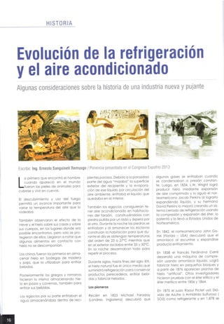 Articulo revista expofrio 2014 evolución de la refr. y el aa.(2)