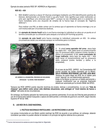 Rules of Engagement in Peacekeeping - ROE en Operaciones de Paz | PDF