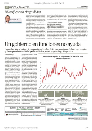 12/3/2016 Kiosko y Más El Económico 11 mar. 2016 Page #12
http://lector.kioskoymas.com/epaper/viewer.aspx?noredirect=true 1/1