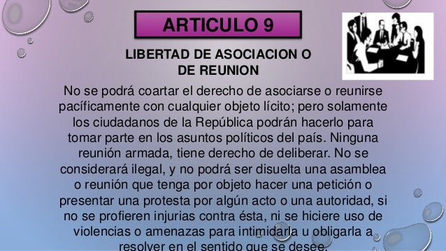 Articulos 9 y 10