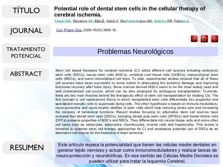 Articulos Cientificos Celulas Madre Dentales Nuevo cientificos celulas madre dentales