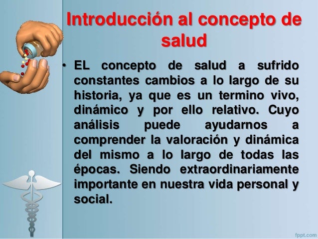 Articulo sobre concepto de salud, definiciã³n y evoluciã³n Articulo sobre concepto de salud, definiciã³n y evoluciã³n