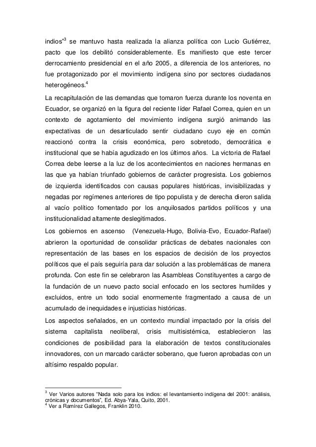 El “Sumak Kawsay o Buen Vivir” y “Suma Qamaña o Vivir Bien” en los pr…